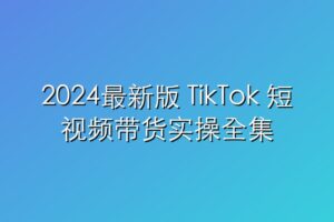 2024最新版 TikTok 短视频带货实操全集