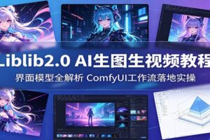 Liblib2.0 AI生图生视频教程：从界面认知到ComfyUI工作流落地实操