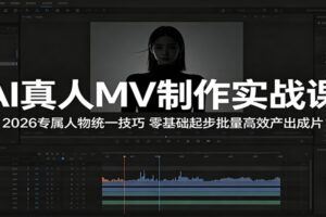 2026专属AI真人MV制作教程:人物一致性核心技巧全解,零基础快速批量产出高质量成片