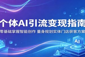 AI引流变现指南：零基础掌握智能创作，助力实体门店快速获客