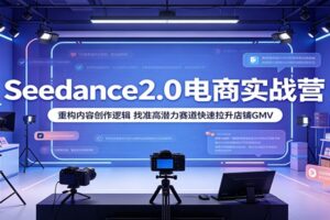 Seedance2.0 电商实战营:AI 内容创作如何颠覆传统电商生产逻辑,快速拉升店铺 GMV