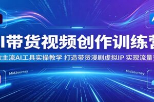 AI带货视频创作训练营:Sora2与Veo3.1实战教学,打造AI漫剧与虚拟IP实现高效流量变现