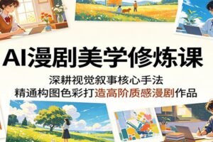 AI漫剧美学修炼课:精通构图色彩打造高阶质感漫剧作品全攻略
