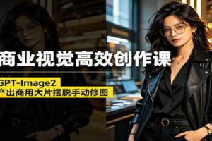 AI商业视觉高效创作课:玩转GPT-Image2,极速产出商用大片摆脱手动修图