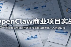 OpenClaw商业项目实战:零基础拆解真实项目运作逻辑,搭建专属一人创业公司