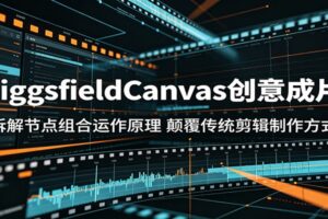 HiggsfieldCanvas创意成片:节点组合运作原理详解,颠覆传统剪辑制作方式