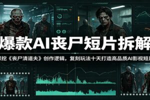 AI丧尸短片制作教程：拆解《丧尸清道夫》全流程，助你快速复刻高品质AI影视
