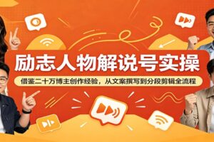 励志人物解说视频制作教程:从文案到剪辑全流程实操指南