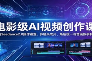 Seedance 2.0 AI视频制作教程:从零到高手的多镜头运镜、角色统一与音频叙事实战