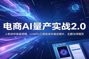 电商人AI量产实战2.0:LinkPix工具全攻略,低成本搞定商片与主图