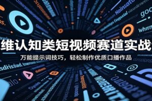 思维认知类短视频万能提示词实战课：快速生成高质量口播文案的完整教程