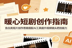 温情短剧创作指南：告白类短片+AI镜头控制完整教程