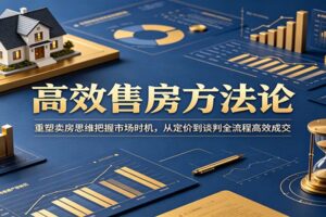 高效售房方法论：精准定价、谈判技巧与房源包装实战全解