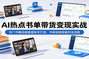 AI热点书单带货变现实战：短视频书单运营全流程指南