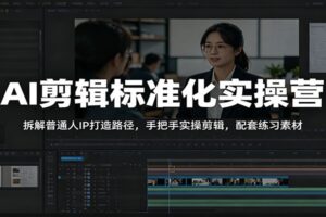 AI剪辑标准化实操营：普通人打造个人IP的完整教程（附练习素材）