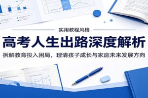 2024高考教育困局深度解析：拆解内卷焦虑，理清孩子成长与家庭未来出路
