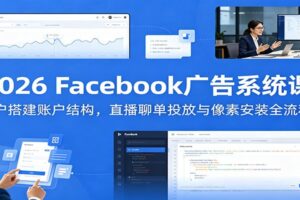 2026 Facebook广告系统课：从开户到投放全流程，跨境电商卖家必学实战指南