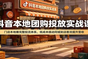 抖音本地团购投放实战课:本地推完整投流体系,低成本撬动同城到店客流
