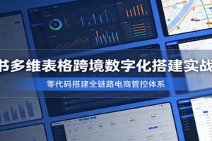 飞书多维表格跨境电商搭建实战课:零代码搞定全链路数字化管理系统