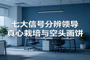 如何分辨领导真心栽培还是空头画饼？七大信号读懂管理背后的人性逻辑