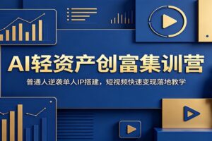 AI轻资产创富集训营：普通人如何借助AI搭建单人IP，四天打通变现全路径