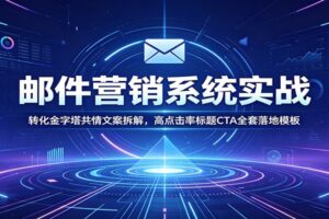 邮件营销转化率翻倍实战课：5天拆解转化金字塔+共情文案与高点击CTA全套模板