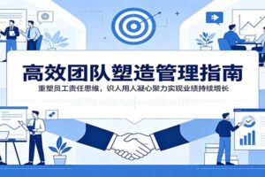 团队管理课程：13节实操课重塑员工责任心，打造高凝聚力铁军实现业绩持续增长