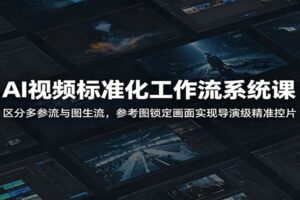 AI视频工作流系统课：图生流vs多参流，搭建导演级标准化AI视频制作流程