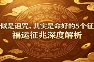 被误解的5大福运征兆：看似是诅咒，实则是命好的铁证！深度拆解你的上等命格