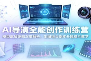 AI导演全能创作训练营全套课程：从模型底层逻辑到商业成片，零基础系统学AI影视制作
