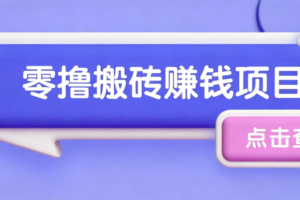 拼多多搬砖项目实操教程，零门槛手机日入30+，小白看完即可上手！