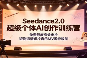 Seedance2.0超级个体AI创作训练营:25节完整课程免费领,零基础玩转AI短剧/温情短片/音乐MV