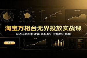淘宝万相台无界投放实战课：吃透后台逻辑，降低投产亏损提升转化