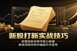 新股打新实战技巧全攻略：读懂招股说明书核心数据，顶格申购提升中签率