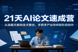 AI论文写作教程:21天从选题到定稿,系统掌握导师级阶段稿件产出方法