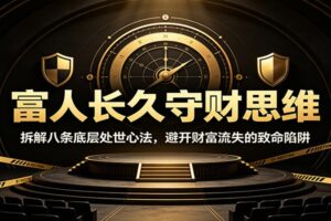 富人守财思维：8条底层心法深度拆解，避开财富崩塌的致命陷阱