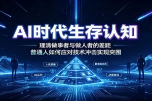 AI时代生存认知：理清做事者与做人者的差距，普通人如何突围重塑核心竞争力