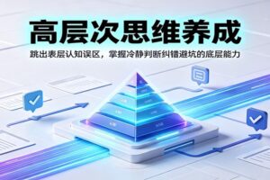 高层次思维养成课：跳出认知误区，掌握冷静判断与纠错避坑的实战指南