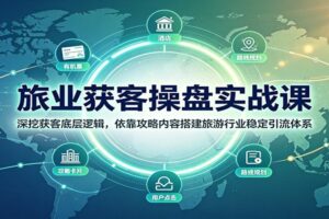 旅业获客底层逻辑全解析：从零搭建旅游行业稳定引流的操盘实战课