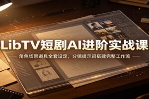 AI短剧创作系统课:LibTV角色三视图+自动分镜+导演台,搭建完整短剧工作流