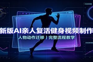 AI亲人复活健身视频怎么制作？人物动作迁移完整流程教学，小白也能独立出片