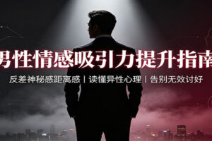 男性情感吸引力提升指南：5大攻心策略打造反差神秘感，告别无效讨好读懂异性心理