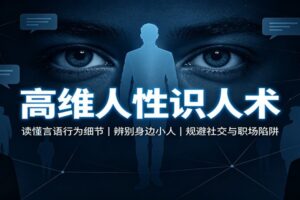 高维人性识人术：10条读心技巧教你辨别身边小人，规避社交与职场陷阱
