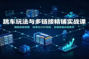 跳车玩法与多链接精铺实战课：电商店铺放量 SOP 流程解析