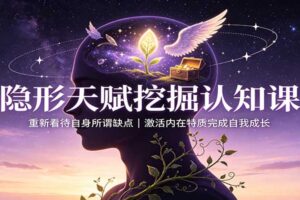 隐形天赋挖掘认知课：如何激活内在特质完成自我成长与认知升级