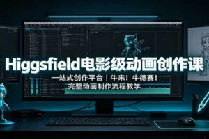Higgsfield电影级动画创作课：一站式平台完整动画制作教程，小白也能产出电影质感短片