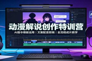 动漫解说AI创作全流程教程：文案配音剪辑一站式搞定，新手也能快速出片