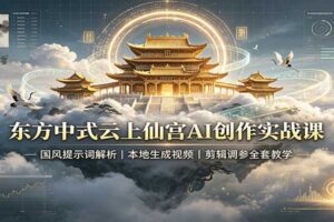 云上仙宫AI视频制作全攻略：国风提示词解析+零成本本地生成+剪辑变现一站式教学