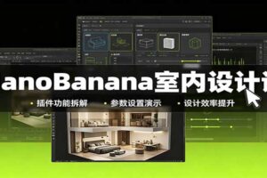 NanoBanana室内设计课：AI无限画布配置+插件实操+生图改图视频制作全套教程