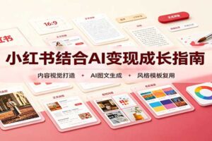 小红书结合AI变现实战指南：从账号精准定位到流量获客全解析